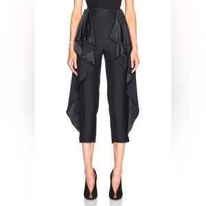 Stella McCartney culotte pants with ruffle accent at sides and elasticized waist
